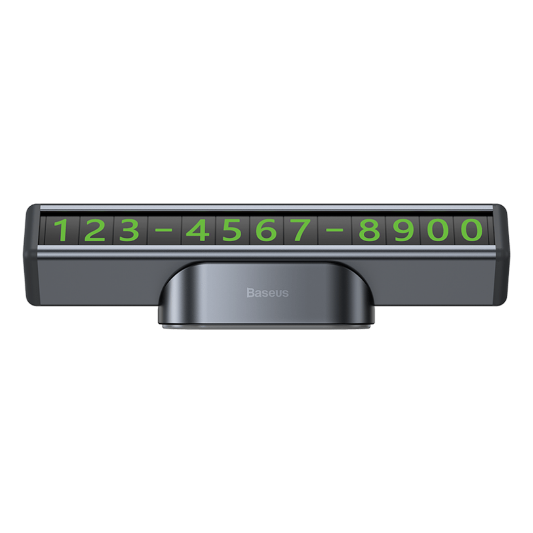 BASEUS Square Bar Temporary Parking Number Plate Phone Number Holder