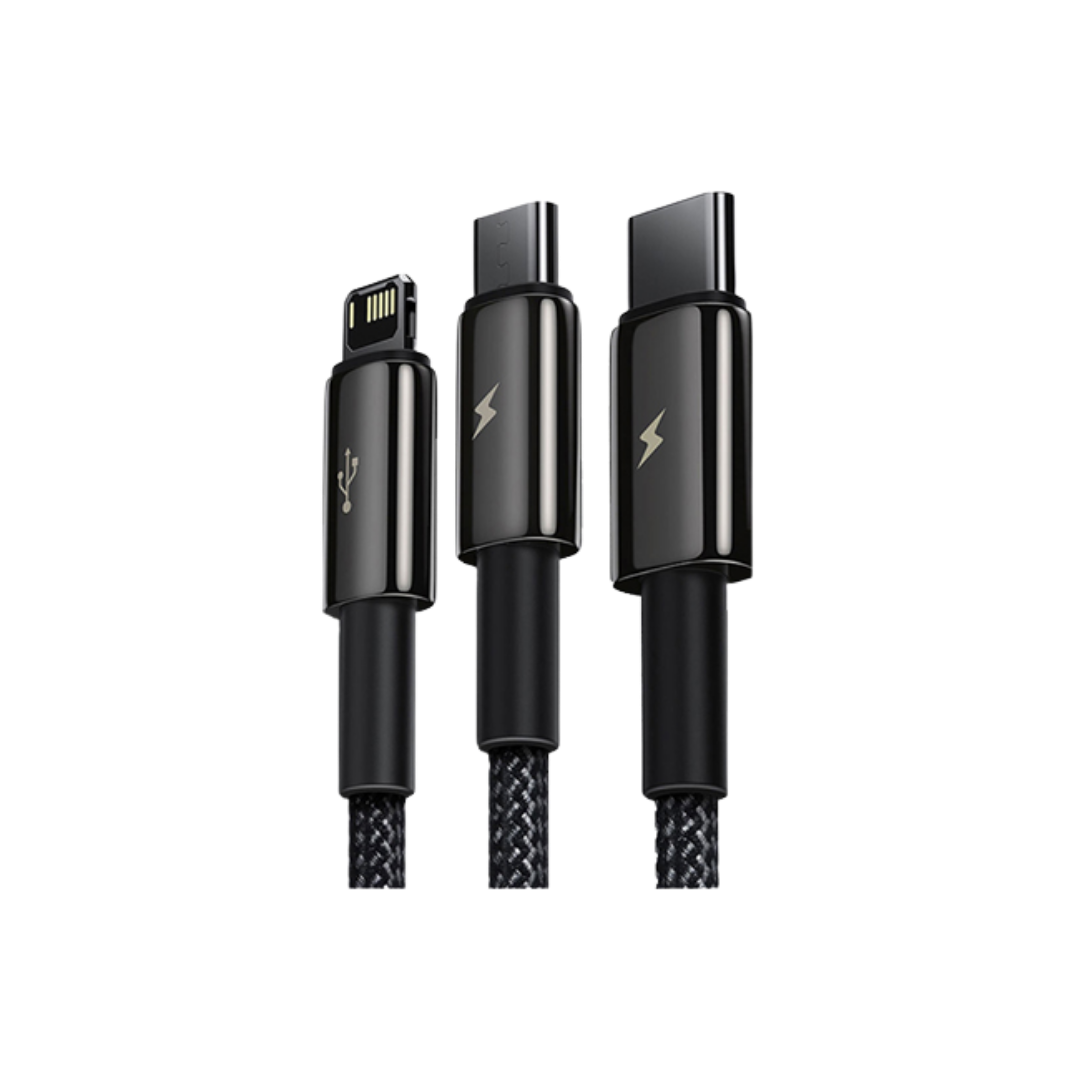 Baseus Tungsten Gold 3-in-1 Fast Charging Data Cable