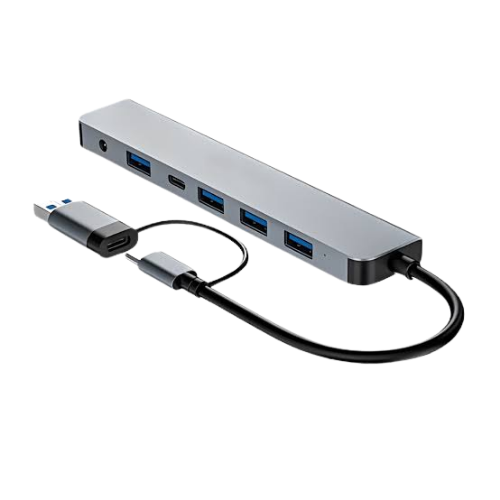 Aspor A781 USB A/C Hub 7-in-1