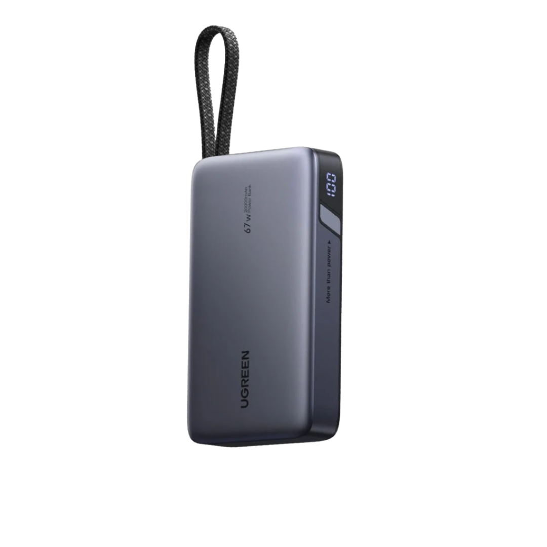 UGREEN 20000mAh 67W Power Bank with Built-in Type – C Cable
