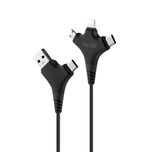 BUDI 6 in 1 Charge/Sync Cable For Mobile Devices