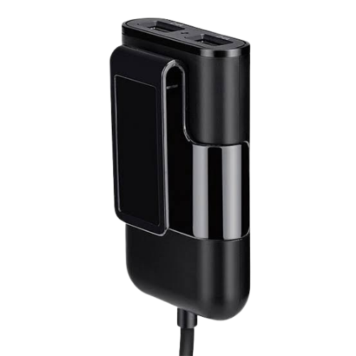 Budi 4 Port Passenger Car Charger M8J068-BLK