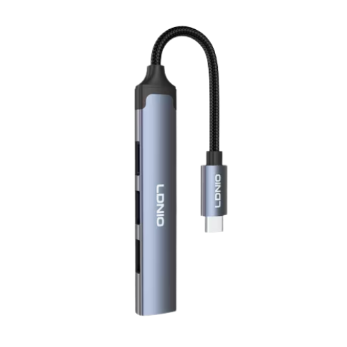 LDNIO Hub Usb-c Multi portas 3 TYPE-c + 1 Usb 3.0 DS-74C