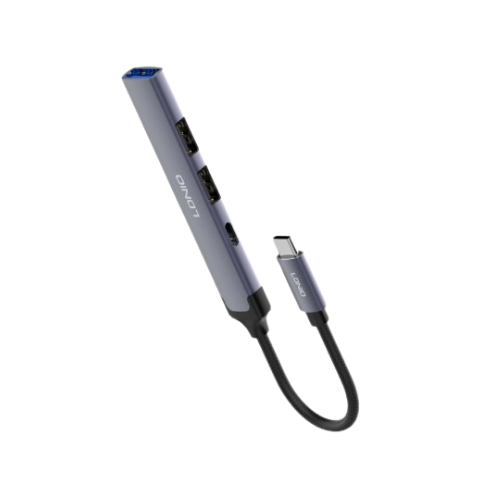 LDNIO Hub Usb-c Multi portas 3 TYPE-c + 1 Usb 3.0 DS-74C