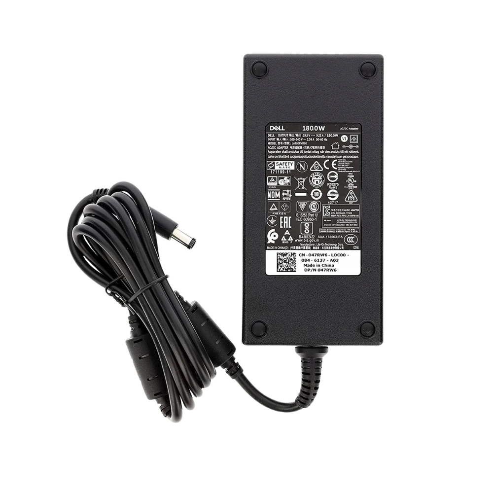 Dell 180W 19.5V-9.23A 100-240V~1.6A 50/60HZ (180W) Original Laptop Adapter